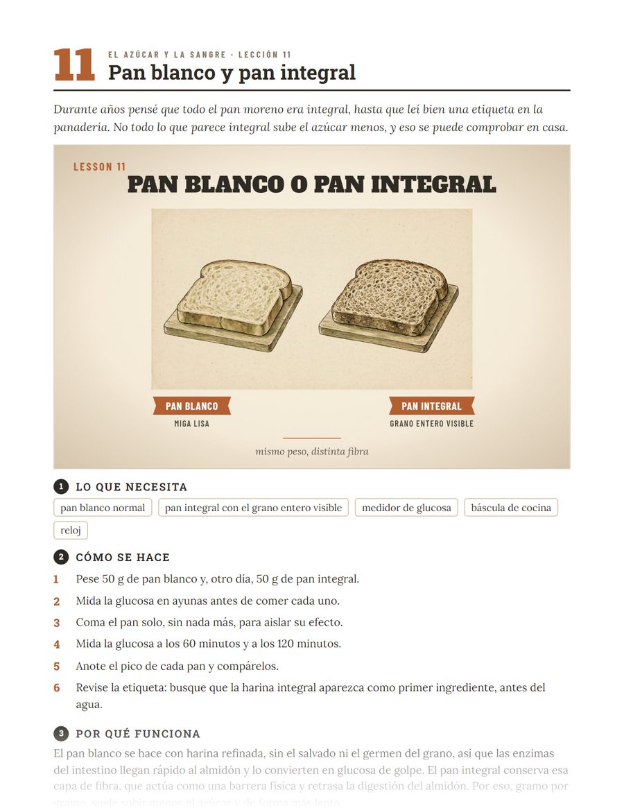 Una página del libro